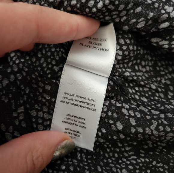 Rails Eloise Slate Python Button Down Blouse - Picture 5 of 5